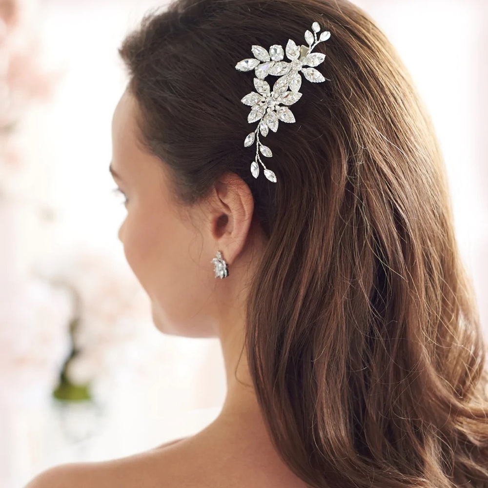 Pearl and Crystal Hair Clip